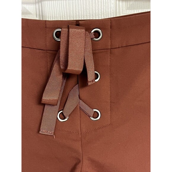 Express Pink Mauve Mid Rise Lace-up Shorts Size 4 - Picture 4 of 9